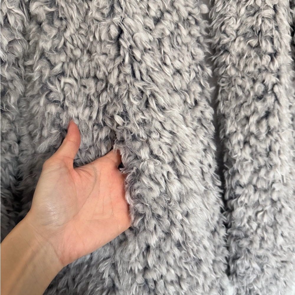 Gray Teddy Jacket - Picture 3 of 4